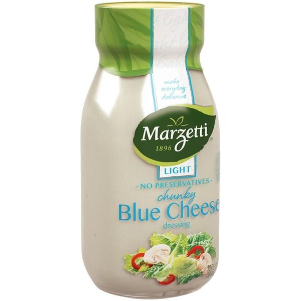 slide 1 of 4, Marzetti Light Chunky Blue Cheese Dressing, 13 fl oz