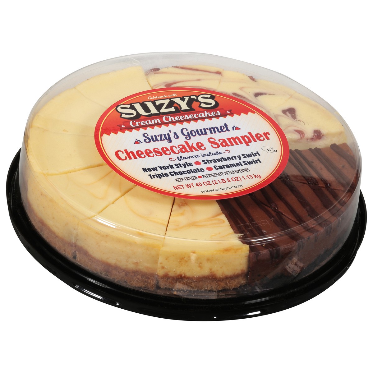 slide 13 of 13, Suzy's Suzy's Gourmet Cheesecake Sampler 40 oz, 1 ct