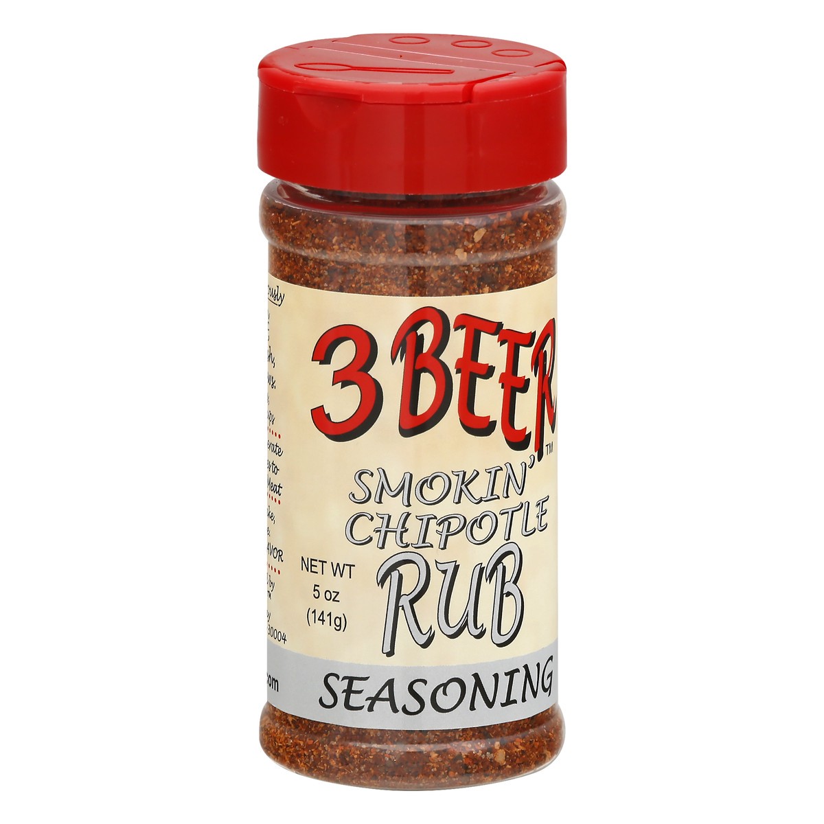 slide 9 of 9, 3 Beer Smokin' Chipotle Rub Seasoning 5 oz, 5 oz