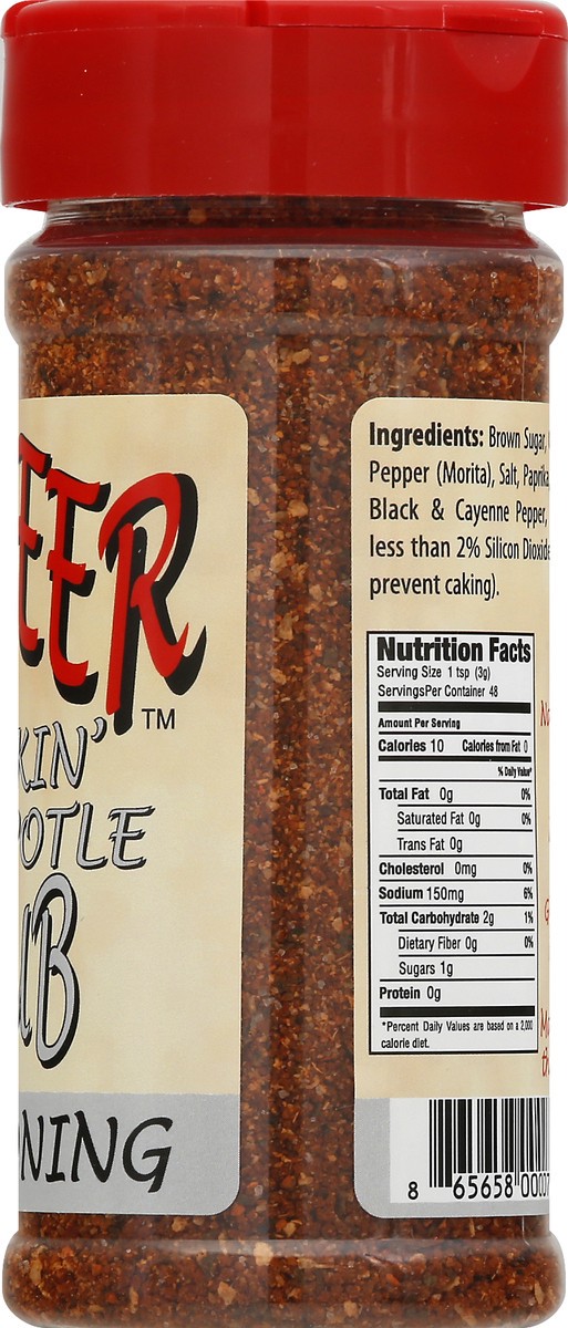 slide 7 of 9, 3 Beer Smokin' Chipotle Rub Seasoning 5 oz, 5 oz