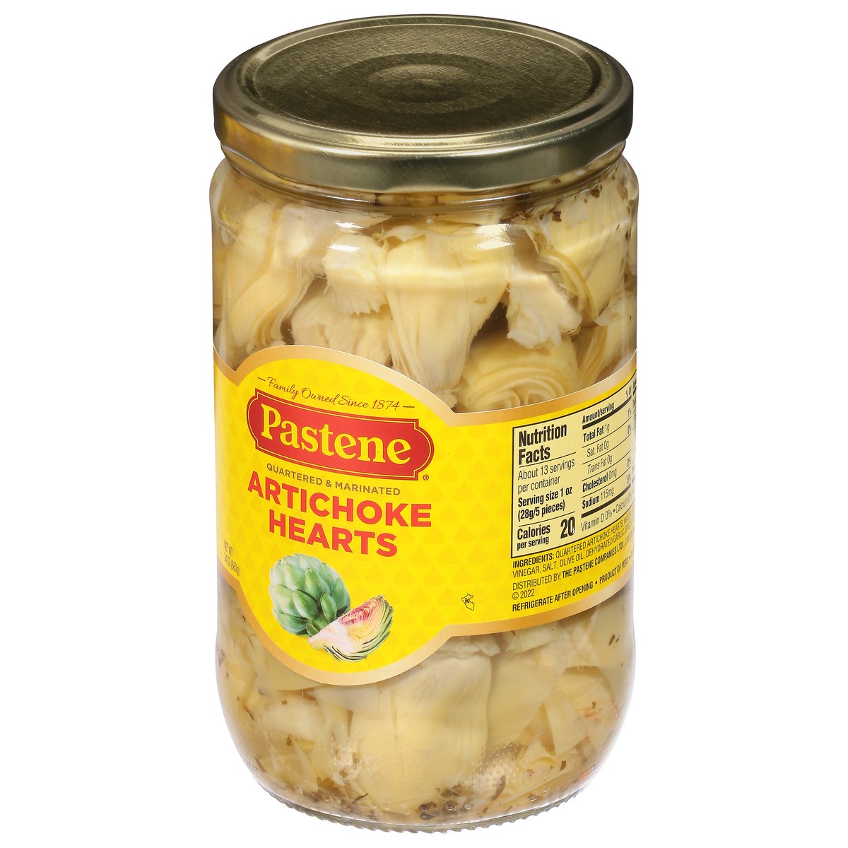 slide 7 of 9, Pastene Quartered & Marinated Artichoke Hearts 24 oz, 24 oz