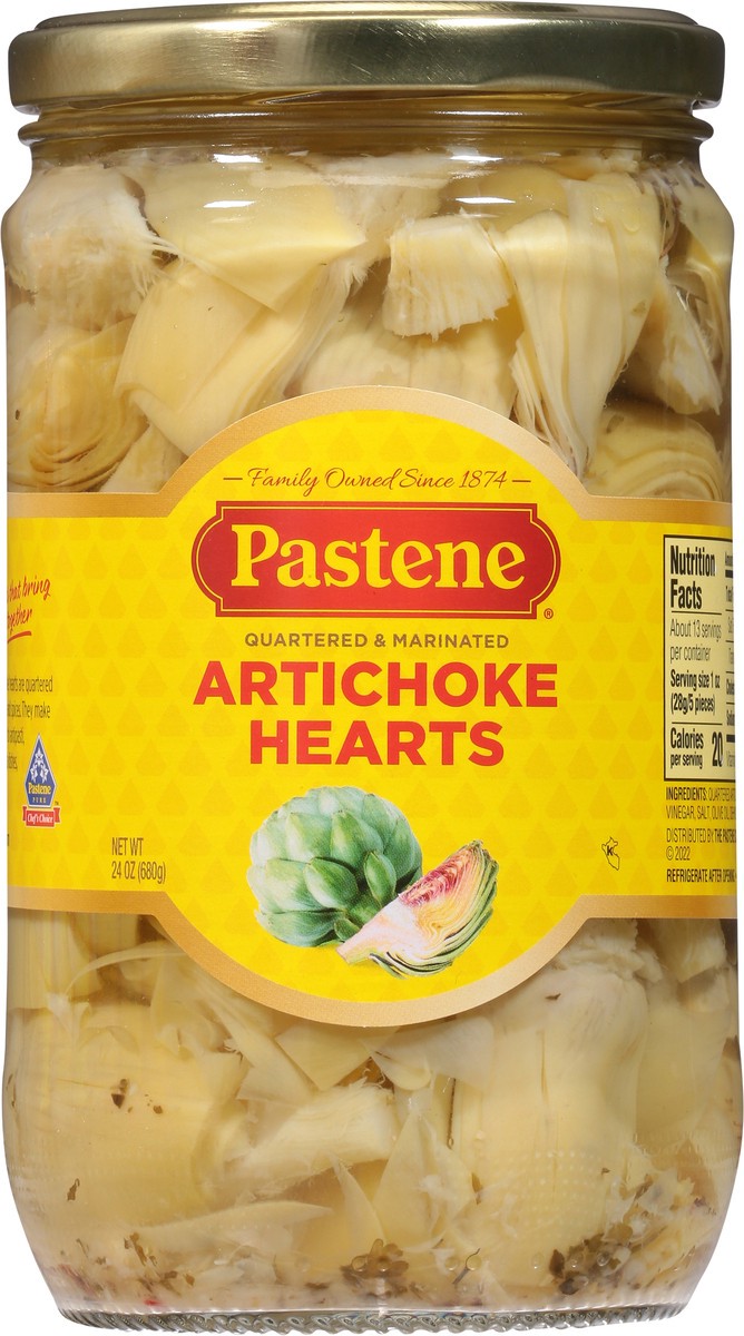 slide 6 of 9, Pastene Quartered & Marinated Artichoke Hearts 24 oz, 24 oz