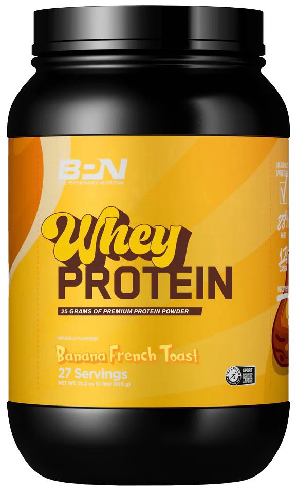 slide 1 of 1, Bare Performance Nutrition Banana French Toast Whey Protein Powder, 32.3 oz