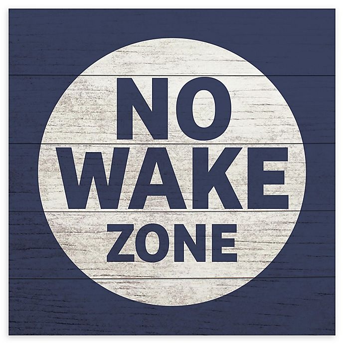 slide 1 of 1, RoomMates No Wake Zone'' Square Wood Wall Art'', 10 in