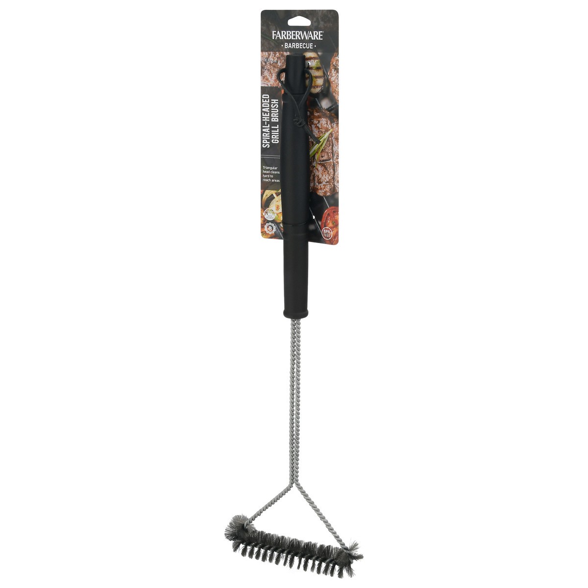 slide 3 of 9, Farberware BBQ Spiral Grill Brush, 1 ct