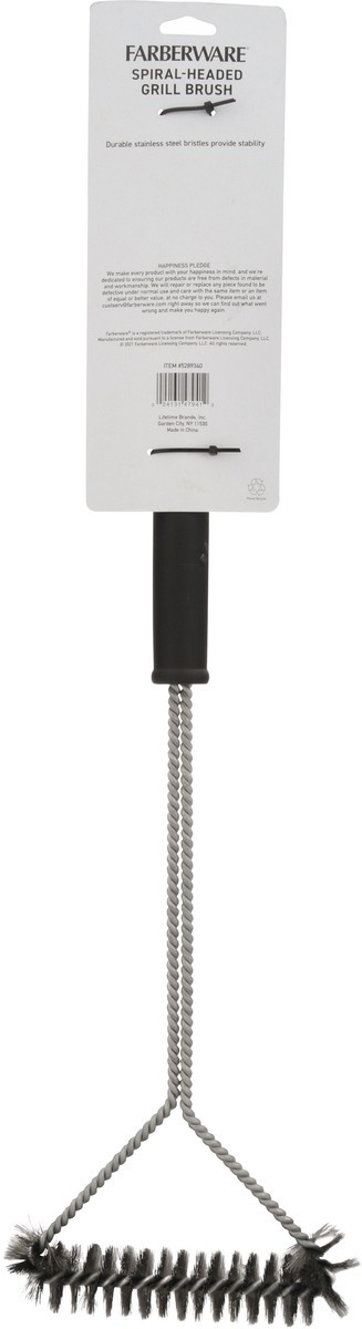 slide 5 of 9, Farberware BBQ Spiral Grill Brush, 1 ct
