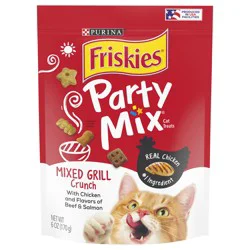 Purina Friskies Cat Treats, Party Mix Mixed Grill Crunch