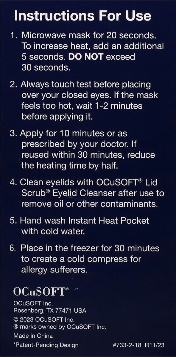 slide 7 of 13, OCuSOFT Premium Dry Eye Mask 1 Kits, 1 ct