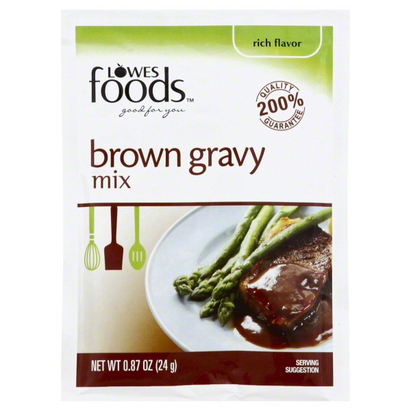 slide 1 of 1, Lowes Foods Gravy Mix Brown, 0.87 oz