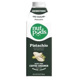 Nutpods Unsweetened Pistachio Coffee Creamer - 25.4 fl oz