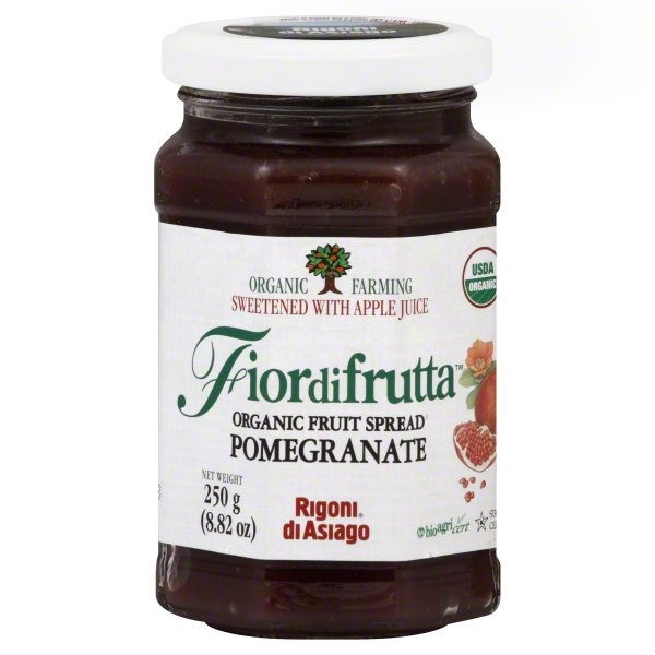 slide 1 of 1, Rigoni di Asiago Fruit Spread, Organic, Pomegranate, 8.82 oz