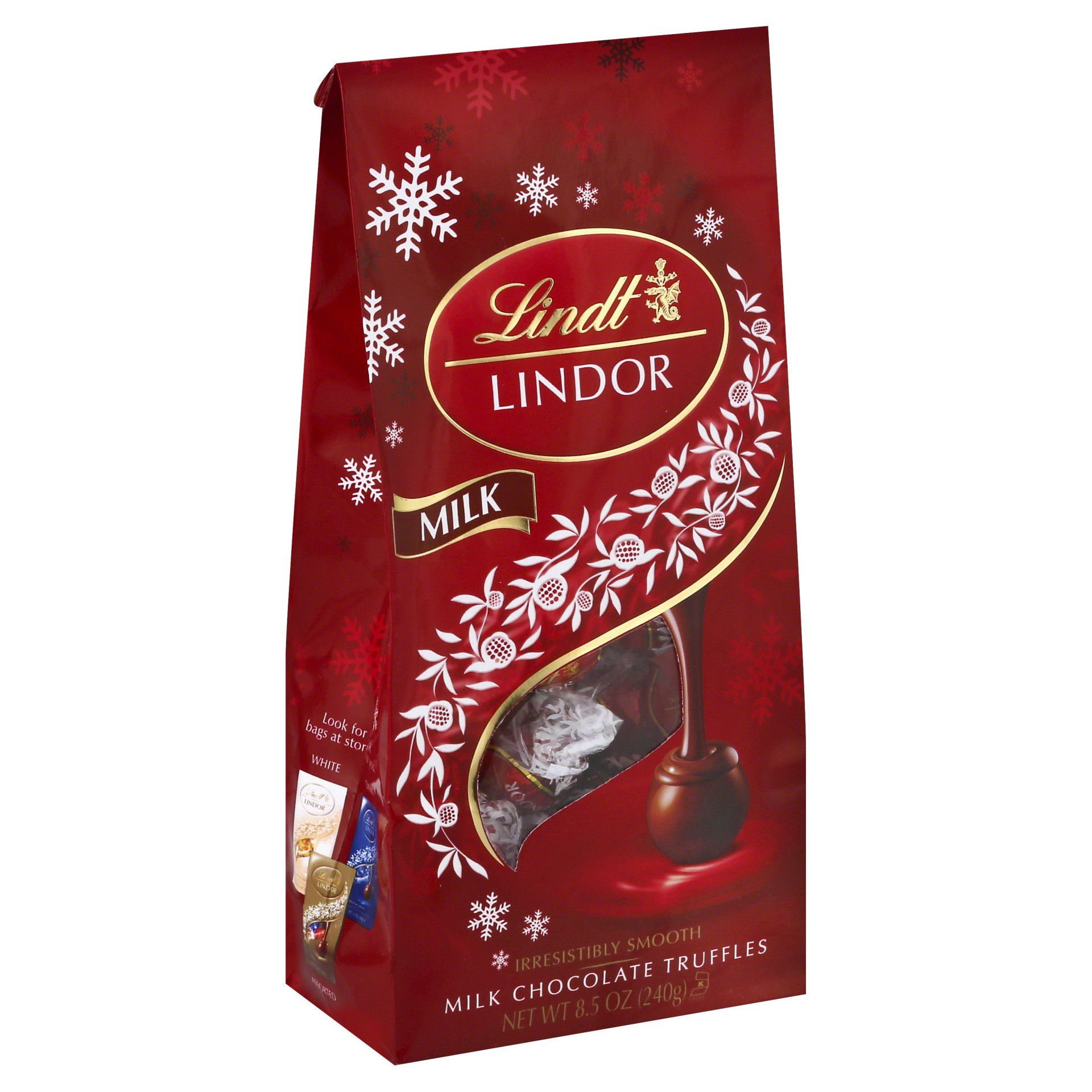 slide 1 of 1, Lindt Milk Choc Bag, 8.5 oz