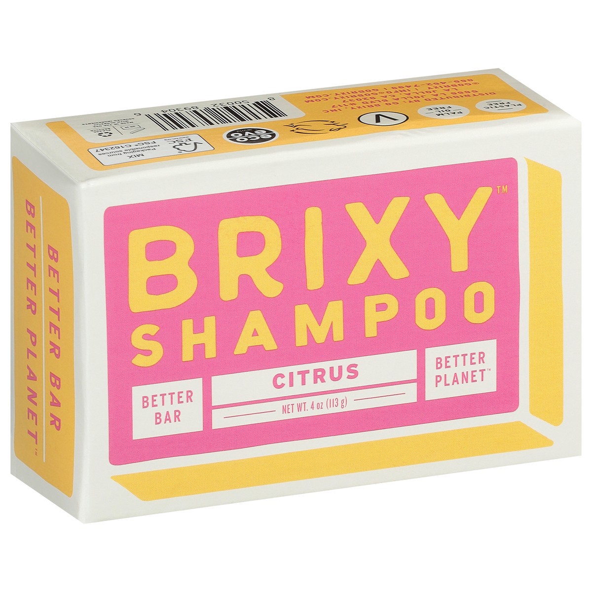 slide 9 of 11, Brixy Shampoo Bar Citrus, 4 oz