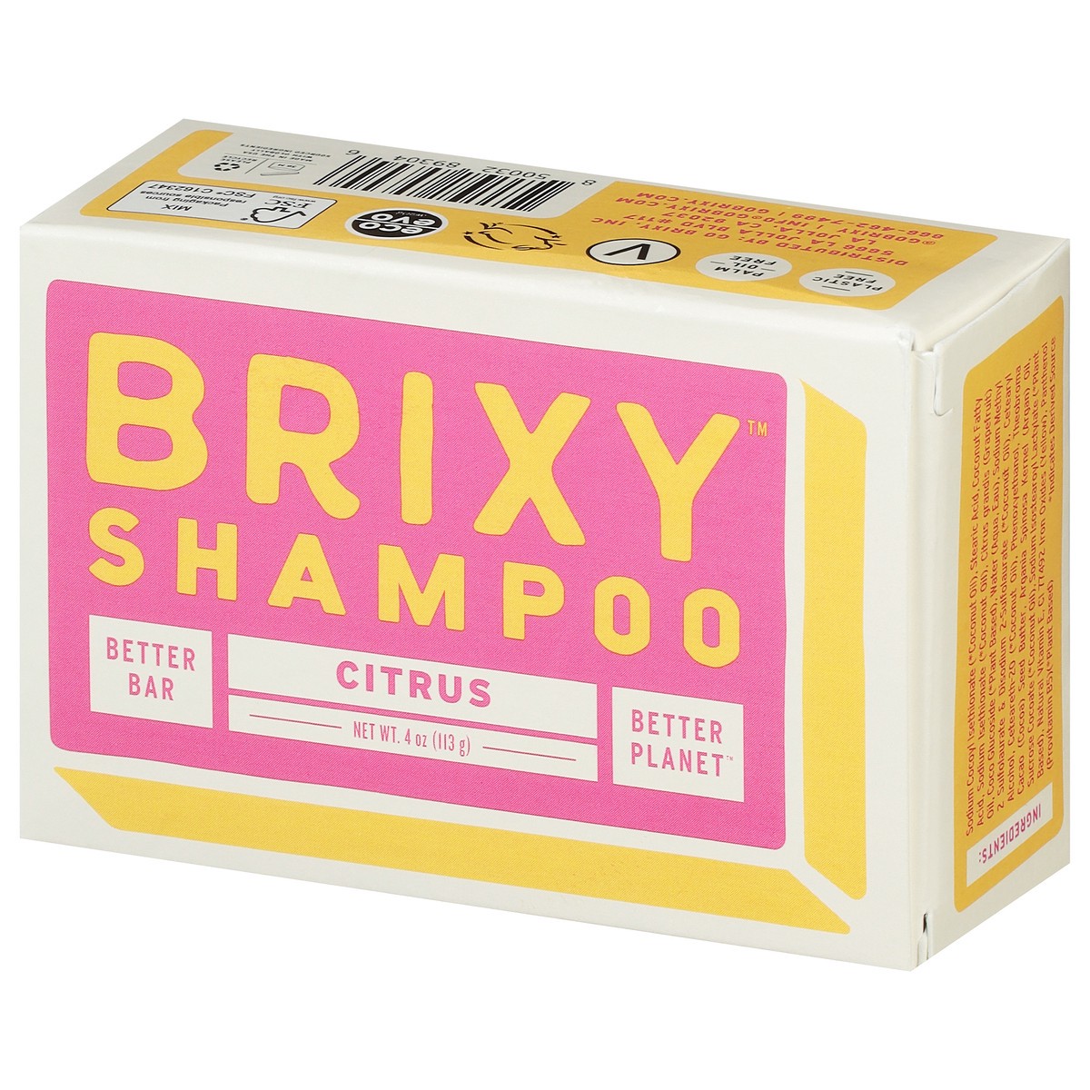 slide 10 of 11, Brixy Shampoo Bar Citrus, 4 oz