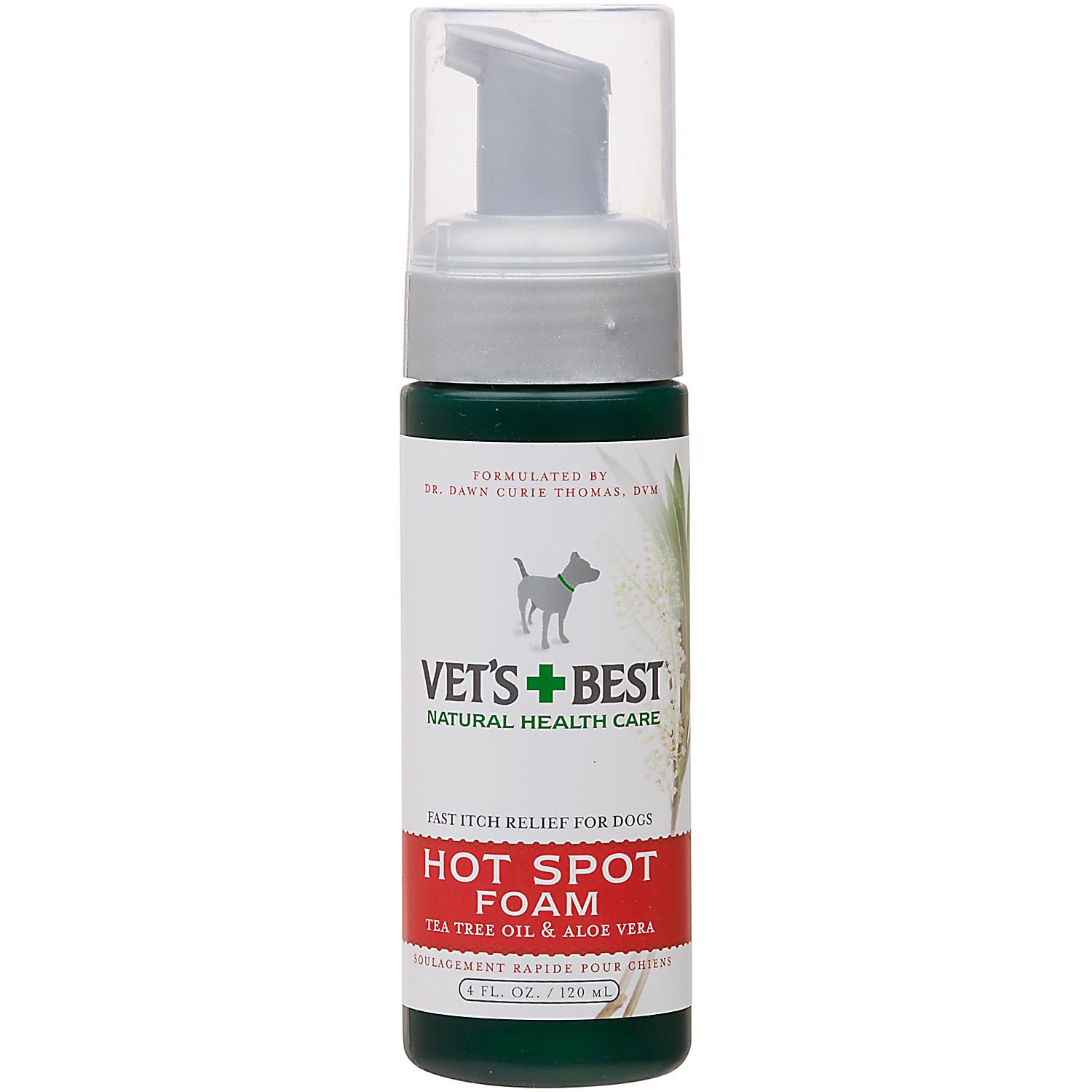 slide 1 of 1, Vet's Best Quick Soothe Hot Spot Foam For Dogs, 4 fl oz