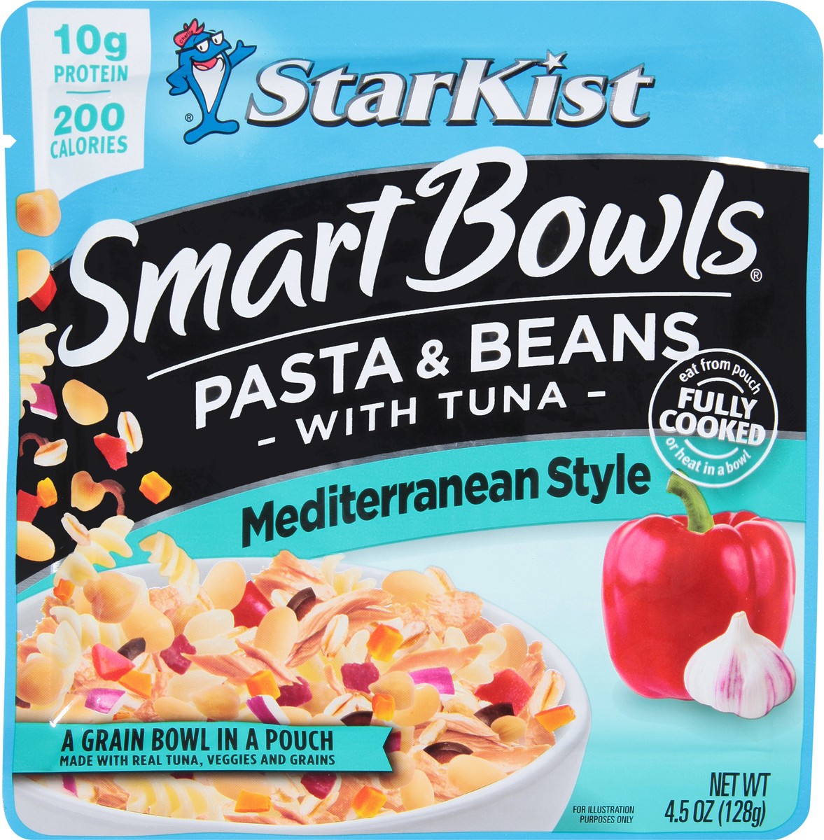 slide 5 of 14, StarKist Smart Bowls Mediterranean Style Pasta & Beans with Tuna 4.5 oz, 4.5 oz
