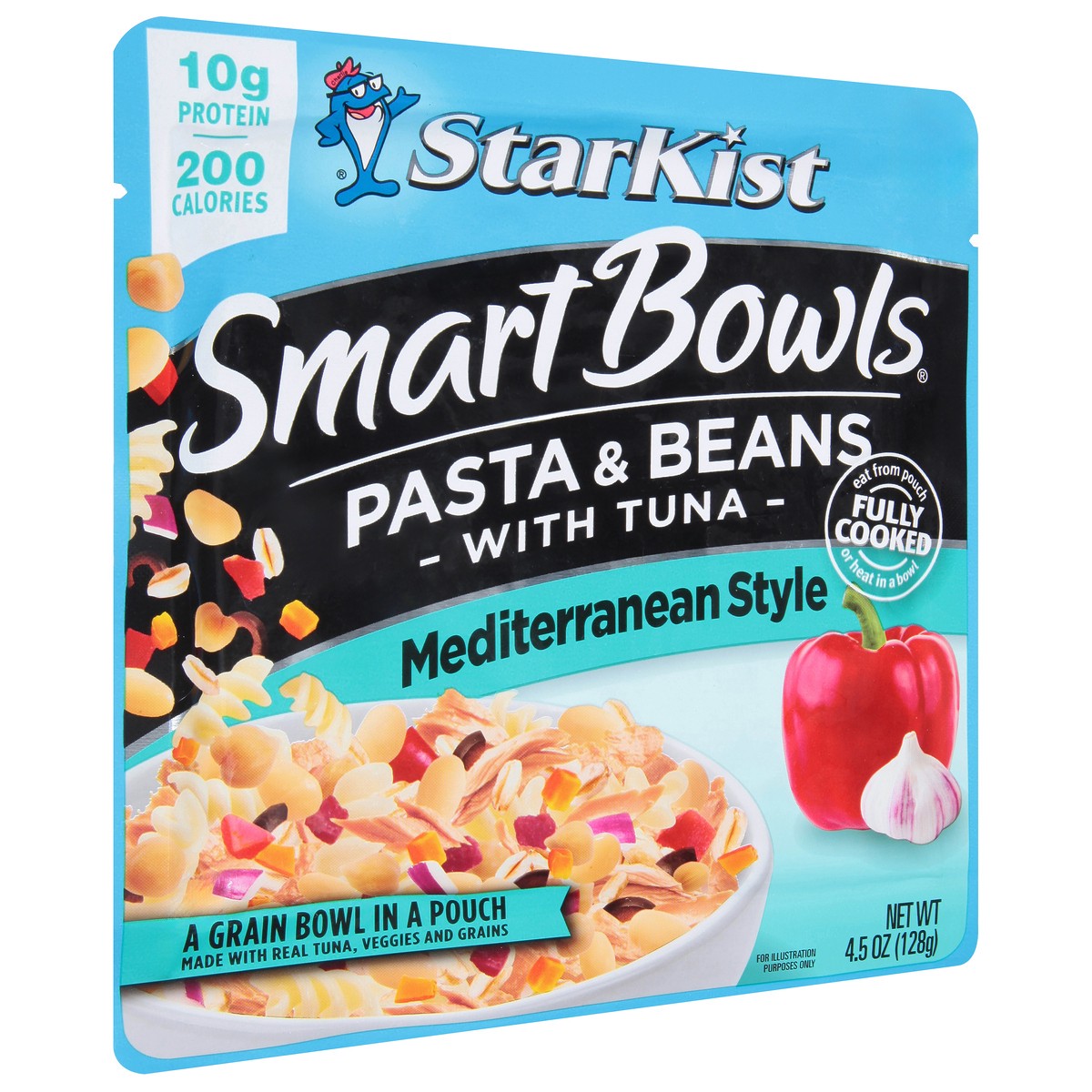 slide 10 of 14, StarKist Smart Bowls Mediterranean Style Pasta & Beans with Tuna 4.5 oz, 4.5 oz