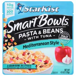 StarKist Smart Bowls Mediterranean Style Pasta & Beans with Tuna 4.5 oz