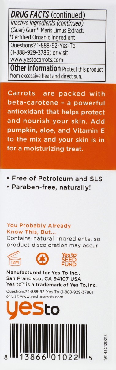 slide 3 of 4, Yes To, Inc. Moisturizer, Daily Facial, Nourishing, Broad Spectrum Spf 15, 1.7 oz