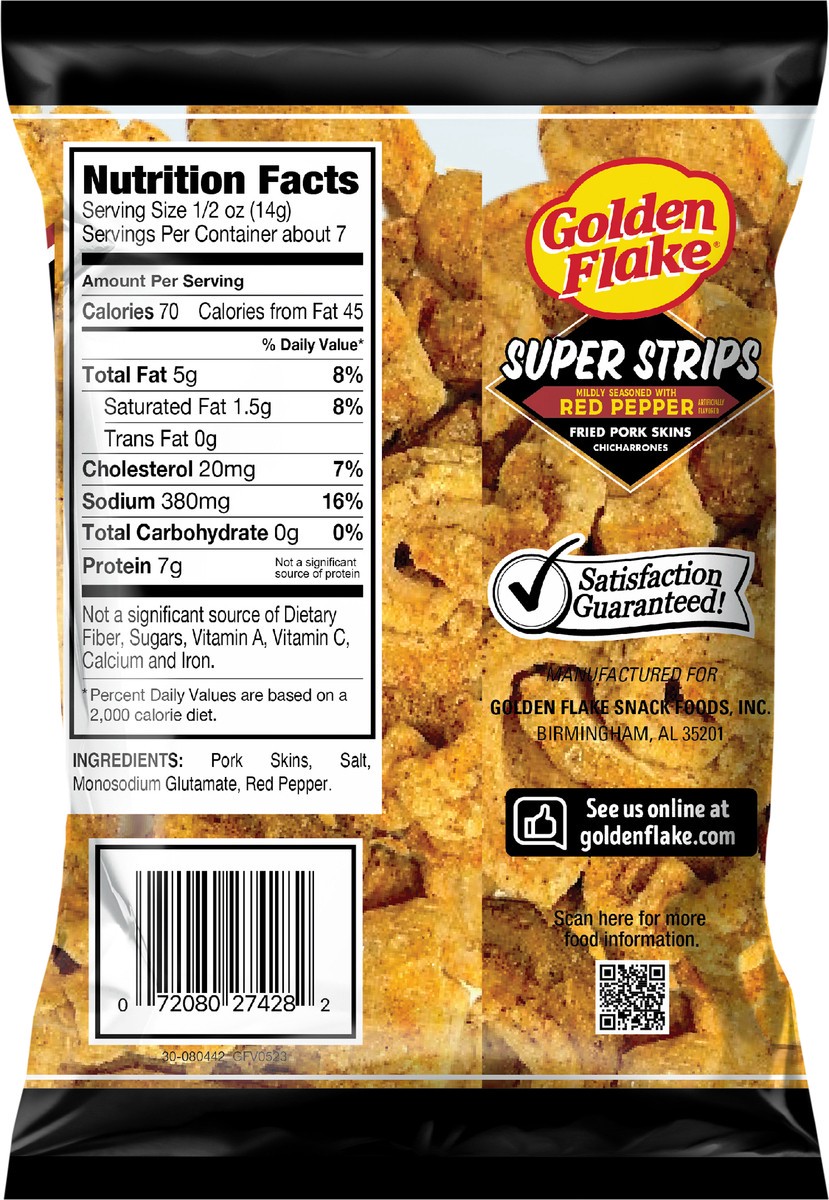 slide 7 of 11, Golden Flake 3.5 oz Golden Flake Red Pepper Super Strip, 3.5 oz