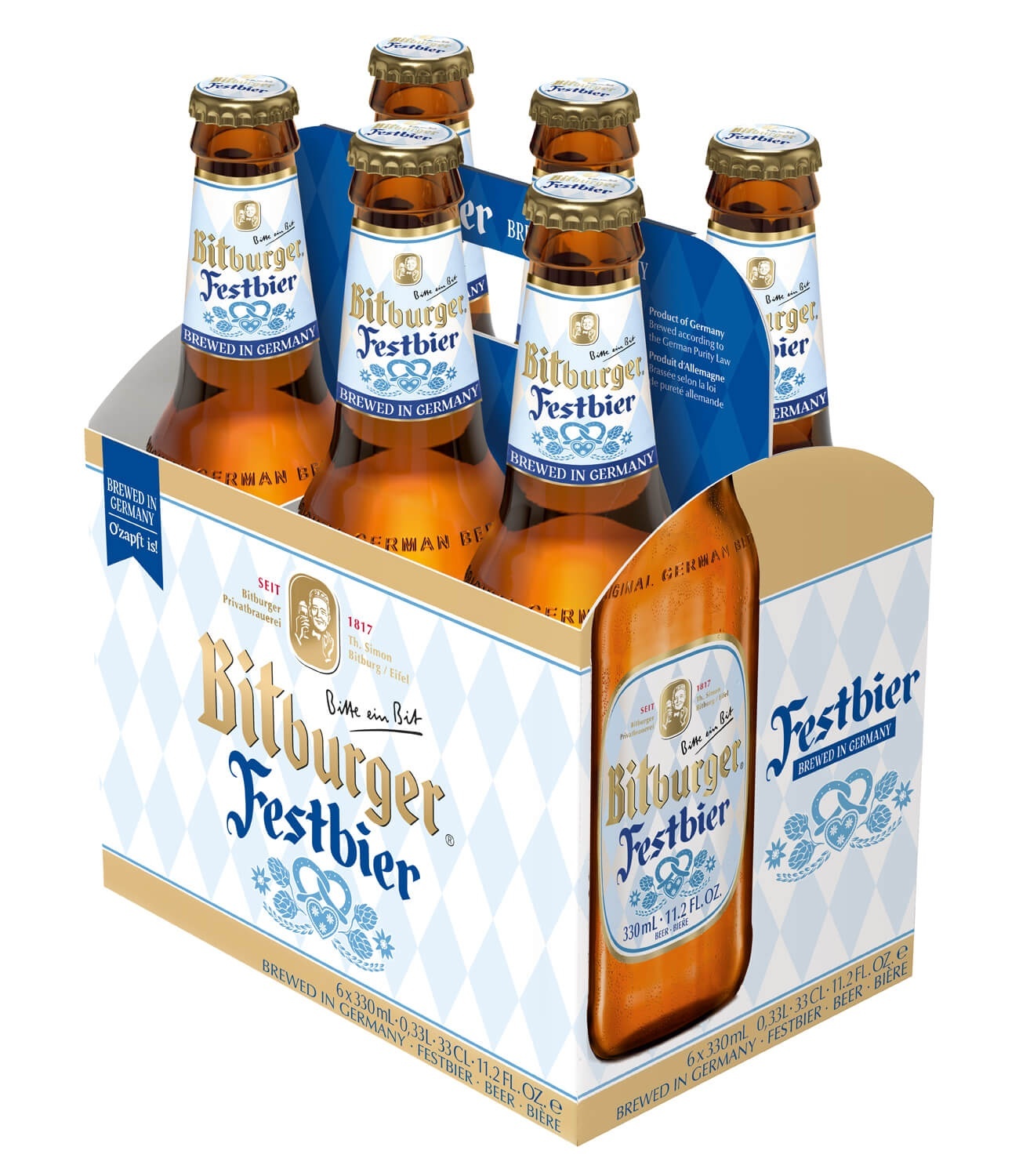 slide 1 of 1, Bitburger Festbier, 6 ct; 11.2 oz