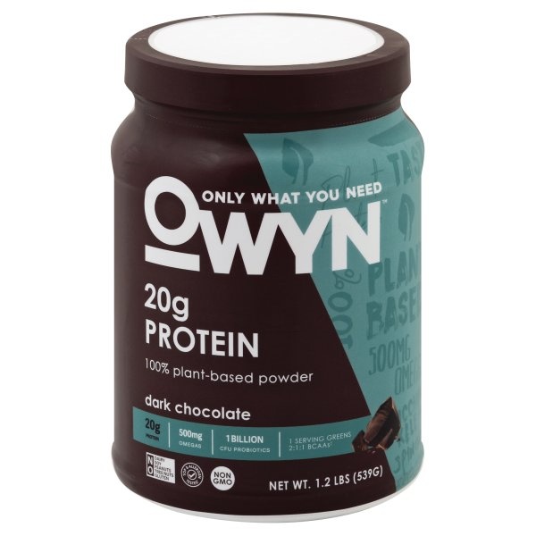slide 1 of 1, OWYN 20G ProteinDark Chocolate Protein Powder, 1 lb