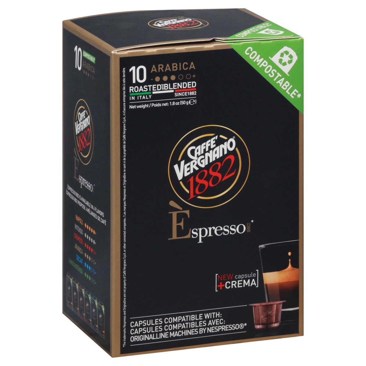 slide 12 of 12, Caffè Vergnano Espresso Capsules Coffee - 10 ct, 10 ct