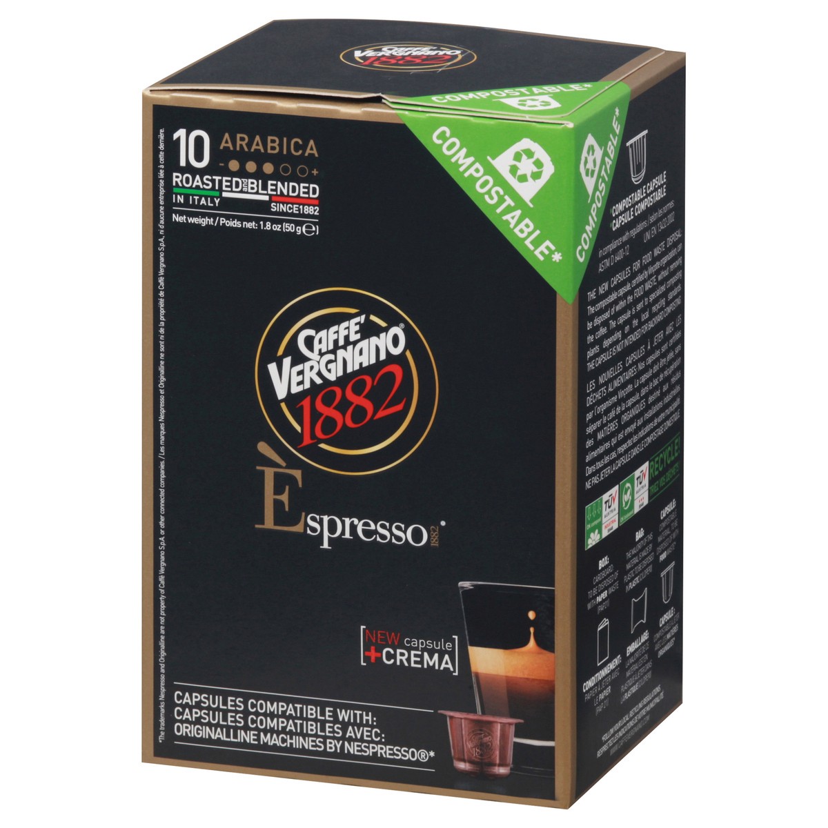 slide 10 of 12, Caffè Vergnano Espresso Capsules Coffee - 10 ct, 10 ct