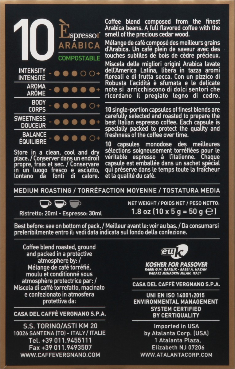 slide 5 of 12, Caffè Vergnano Espresso Capsules Coffee - 10 ct, 10 ct