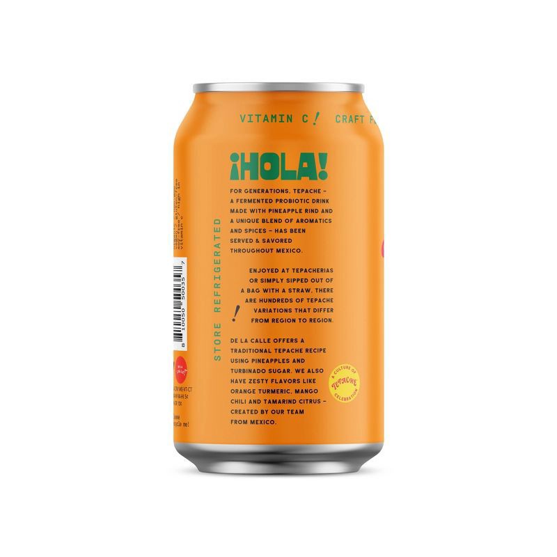 slide 3 of 3, De La Calle Tropical Ponche Tepache- 12 fl oz, 12 fl oz