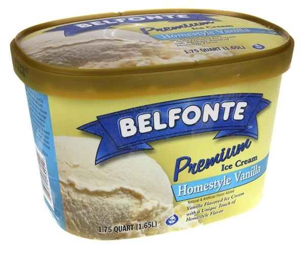 slide 1 of 1, Belfonte Premium Ice Cream Homestyle Vanilla, 1.75 qt