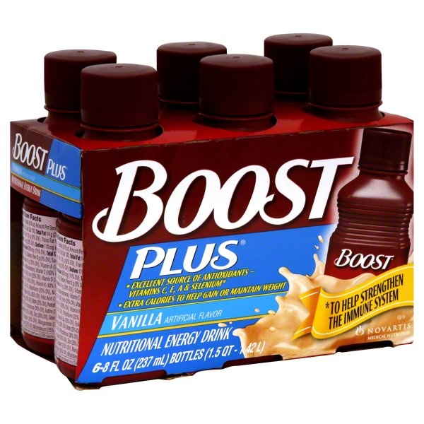 slide 1 of 1, Boost Plus Vanilla 8oz, 6 ct