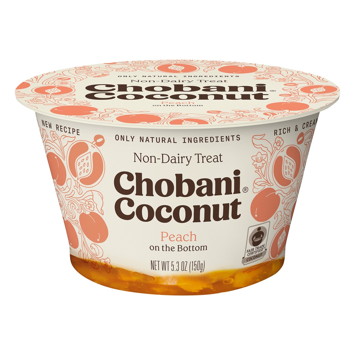 slide 1 of 1, Chobani Non-Dairy Peach Yogurt, 5.3 oz