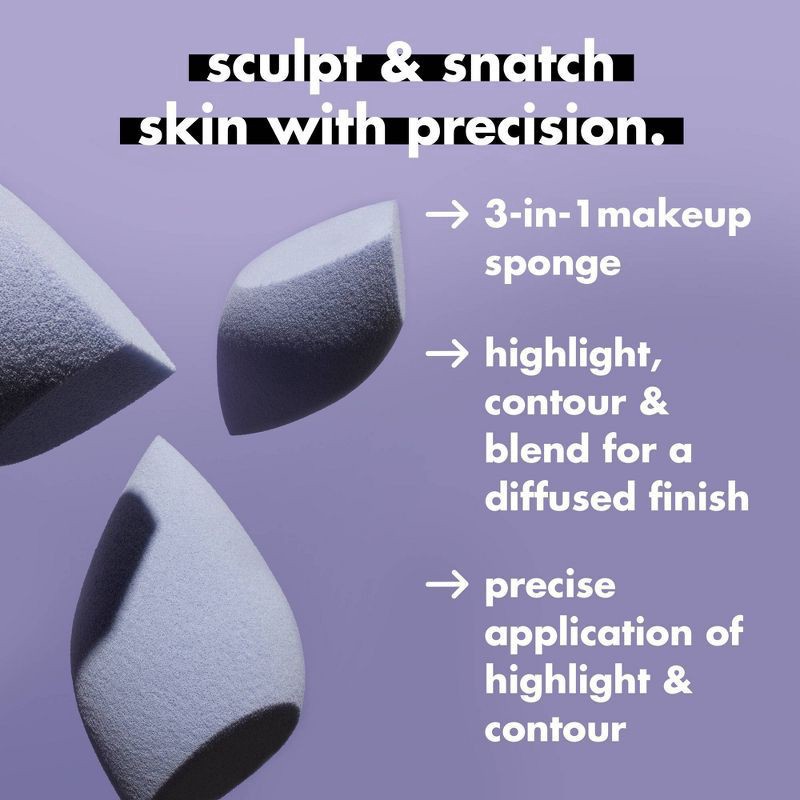 slide 4 of 5, e.l.f. Precision Sculpting Cosmetic Sponge, 1 ct