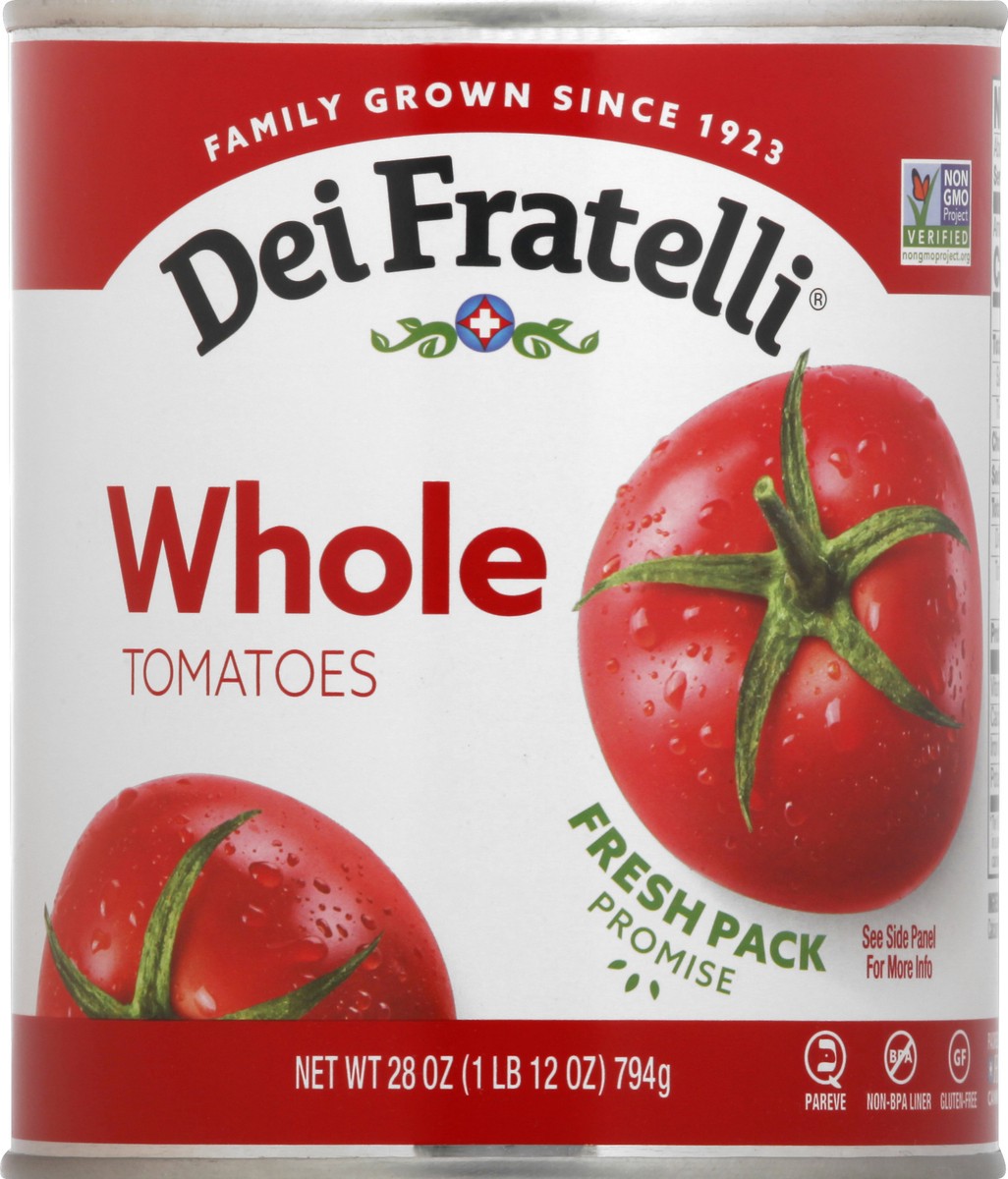 slide 1 of 9, Dei Fratelli Whole Tomatoes, 28 oz