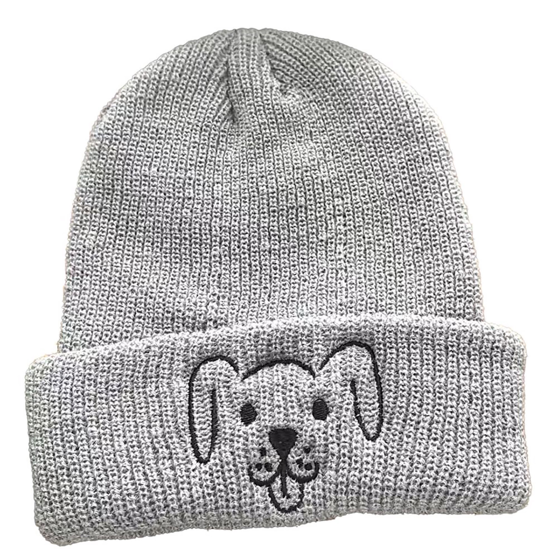 slide 1 of 1, Zanden Dog Embroidery Adult Knit Beanie, One Size, One Size