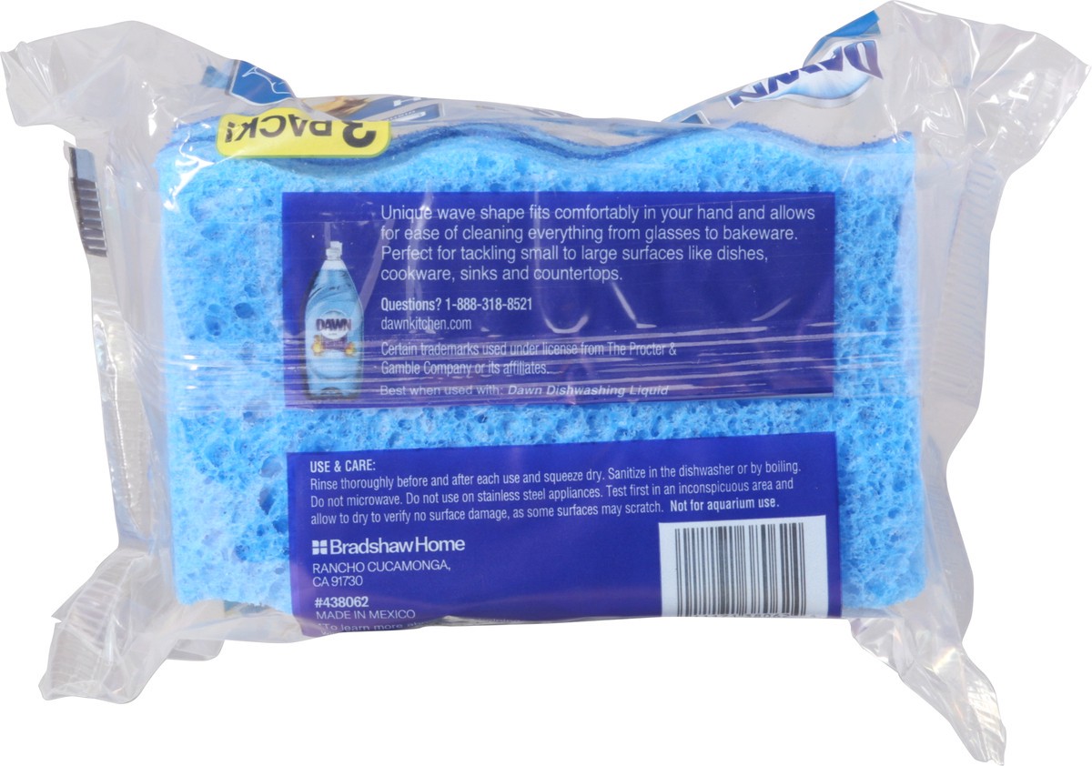 slide 6 of 10, Dawn Non-Scratch Scrubber Sponge 3 Each, 3 ct