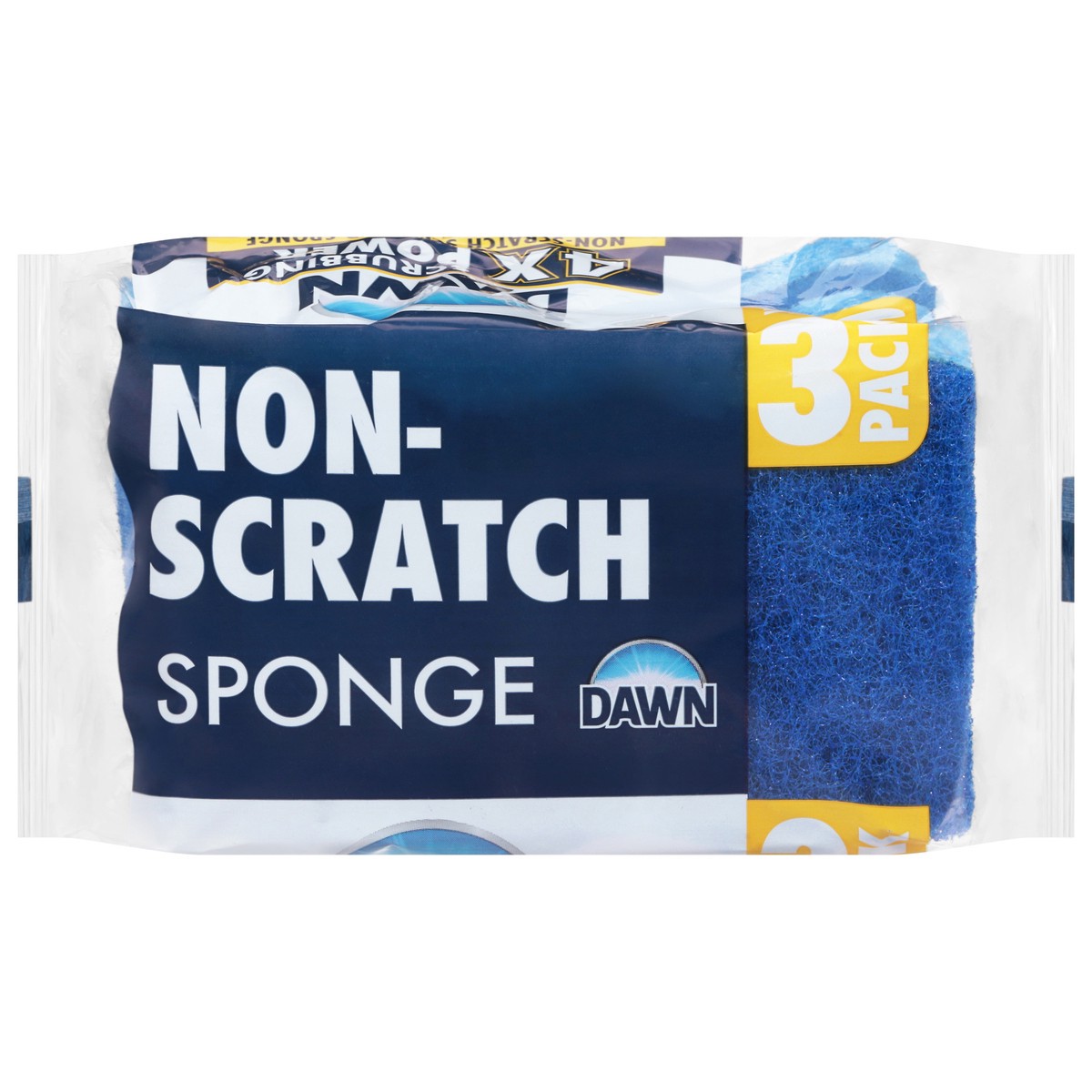 slide 1 of 10, Dawn Non-Scratch Scrubber Sponge 3 Each, 3 ct