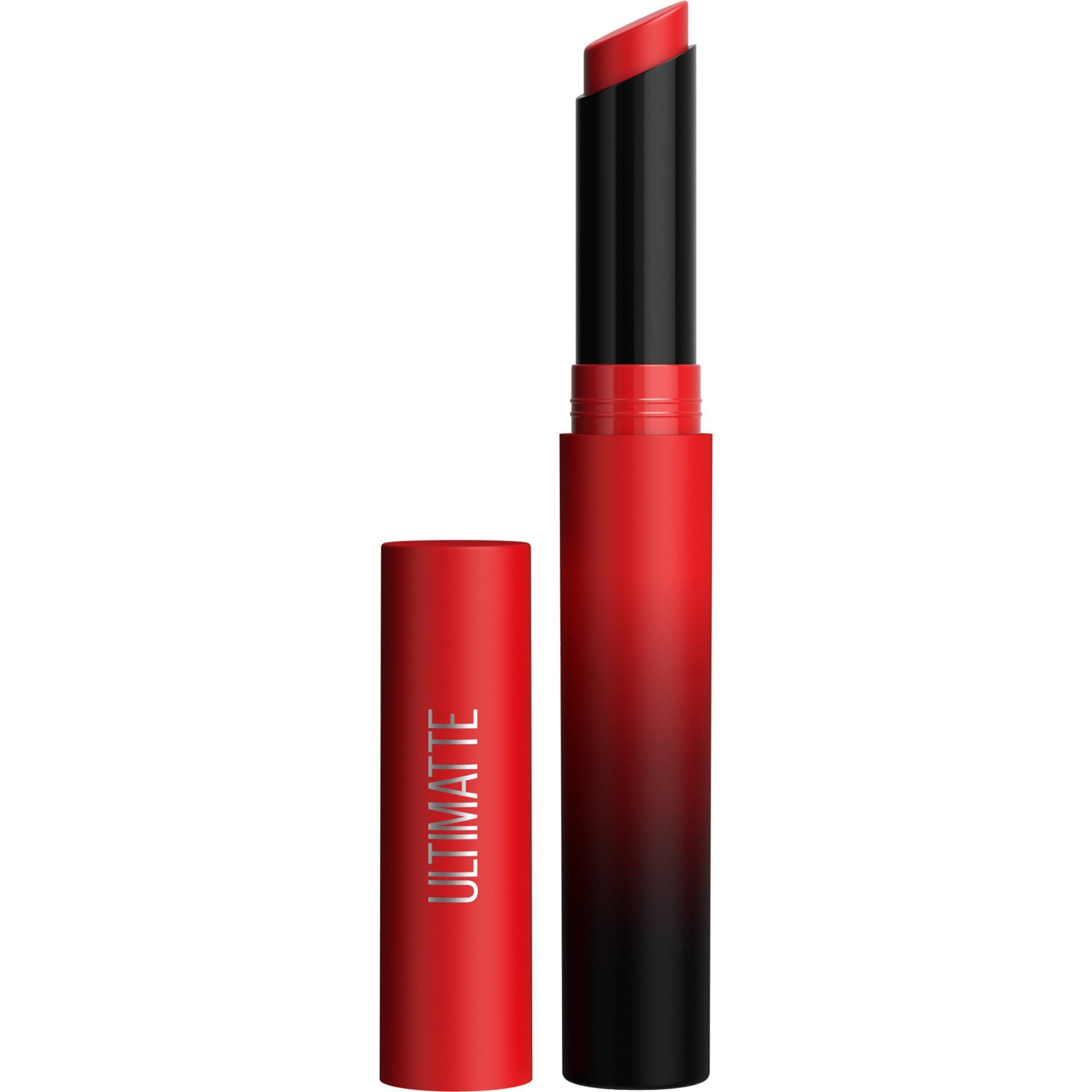 slide 1 of 1, Maybelline Color Sensational Ultimatte Slim Lipstick Makeup, More Ruby, 0.06 oz