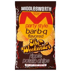 Middleswarth Ripple Potato Chips 9 oz