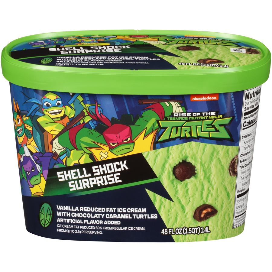 slide 1 of 8, Nickelodeon Rise Of The Teenage Mutant Ninja Turtles Shell Shock Surprise Ice Cream, 48 fl oz