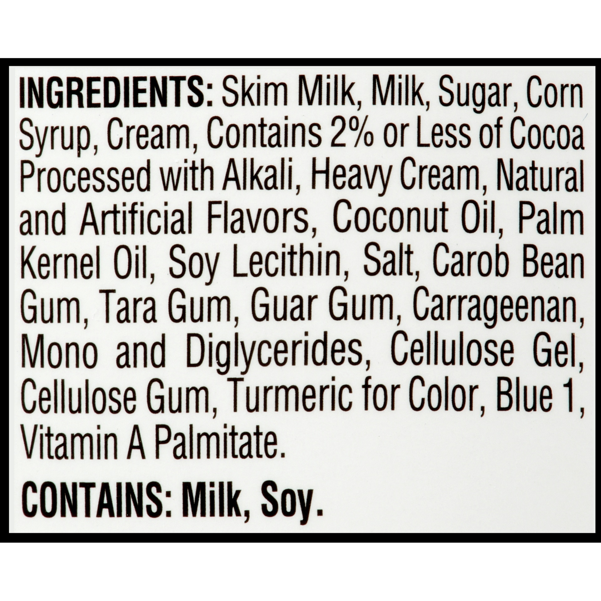 turtle ice cream ingredients