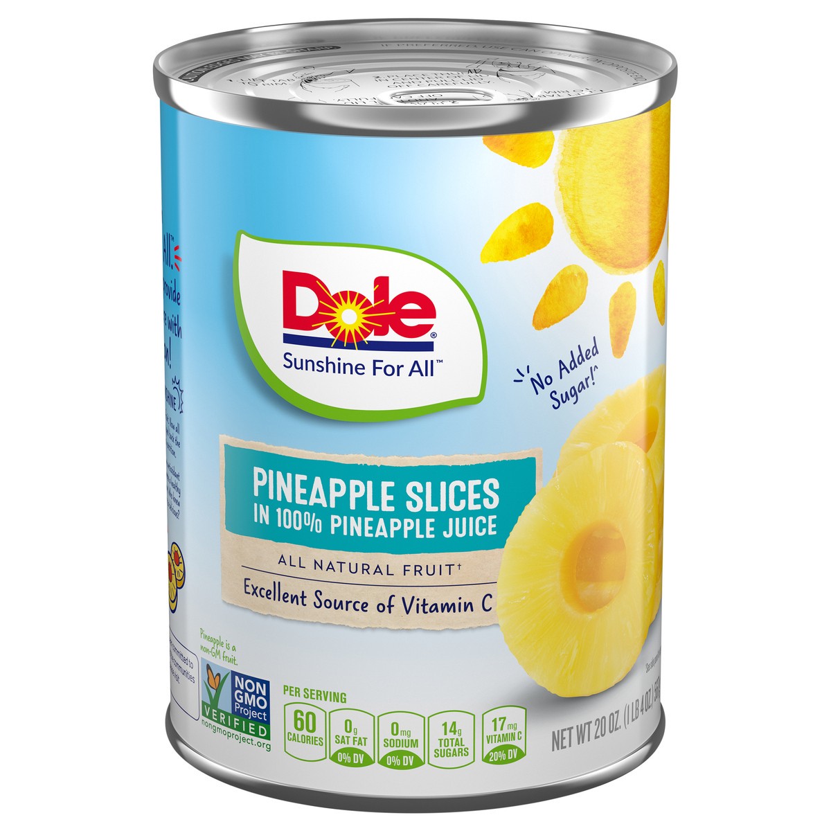 slide 2 of 9, Dole Pineapple Slices in 100% Juice, 20 oz