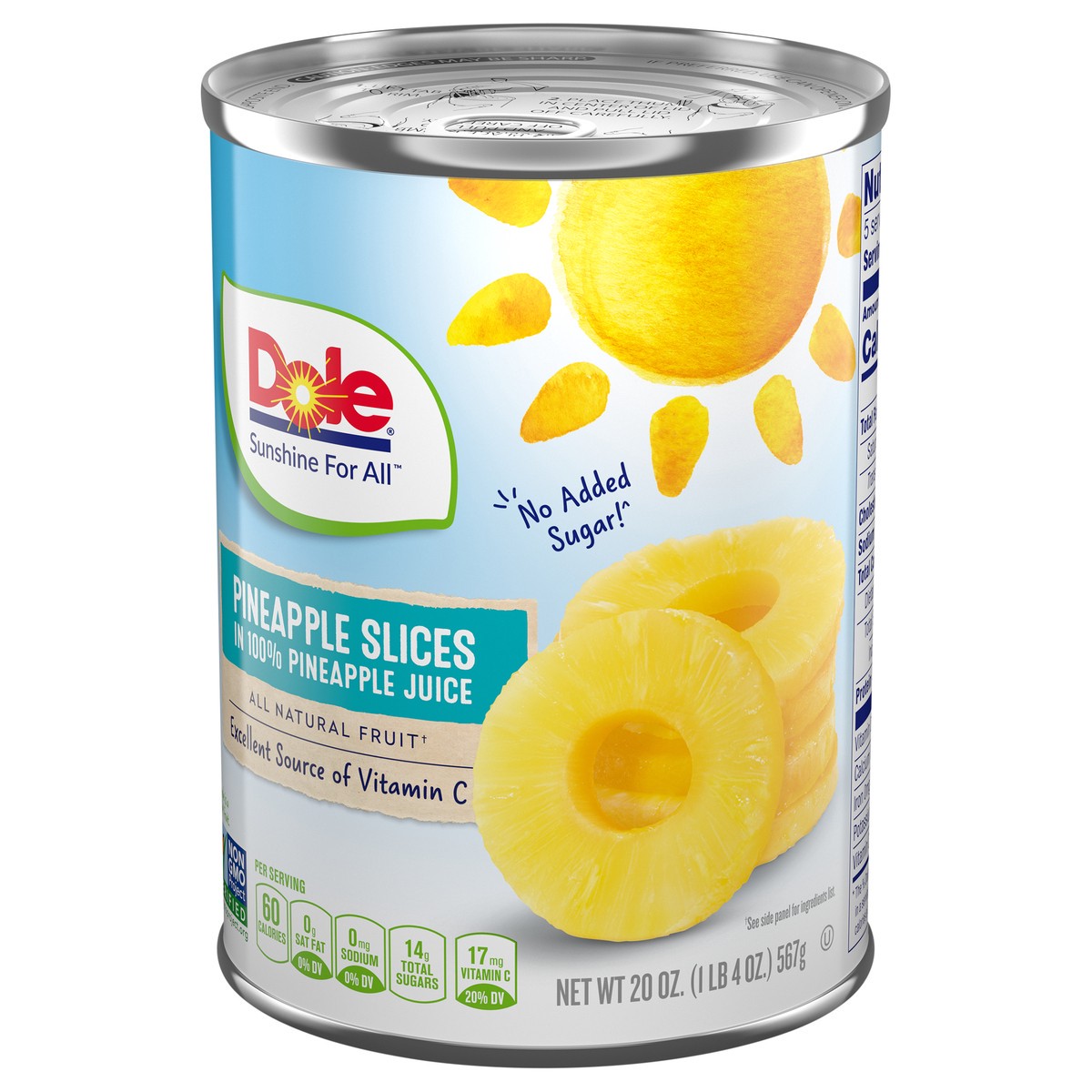 slide 4 of 9, Dole Pineapple Slices in 100% Juice, 20 oz