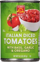 Sunny Select with Basil, Garlic & Oregano Italian Diced Tomatoes - 14.5 oz