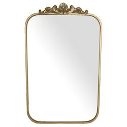 Haven + Key Metal Wall Mirror - Gold