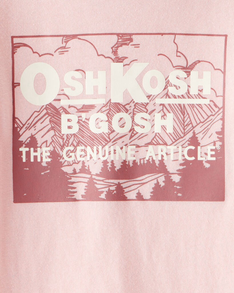 slide 2 of 2, Oshkosh Toddler Girl Logo Long-Sleeve Graphic Tee - Pink Pink 2T, 1 ct