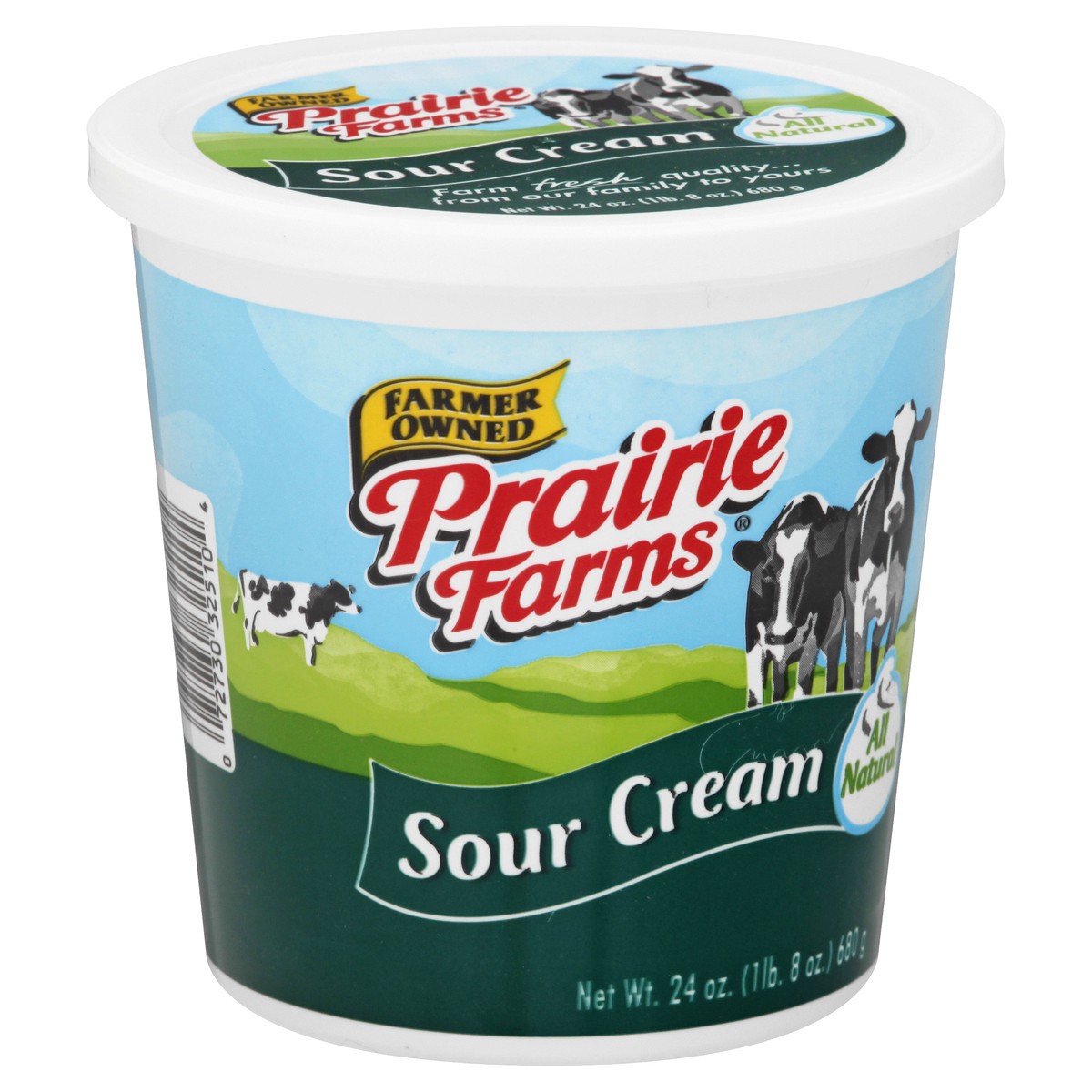 slide 10 of 12, Prairie Farms All Natural Sour Cream 24 oz, 24 oz