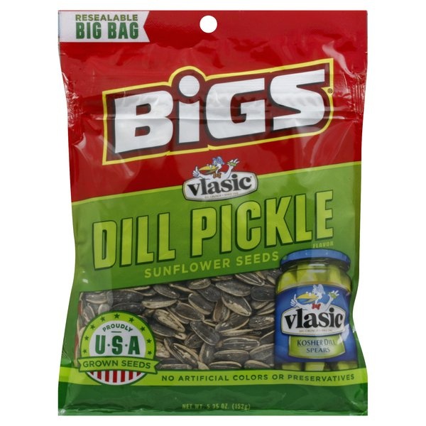 slide 1 of 1, BIGS Sunflower Seeds, Dill Pickle Flavor, 5.35 oz