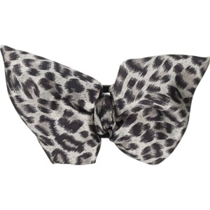 slide 1 of 1, Mia Cloth Covered Jaw Clamp, Leopard Bow, 1 ct